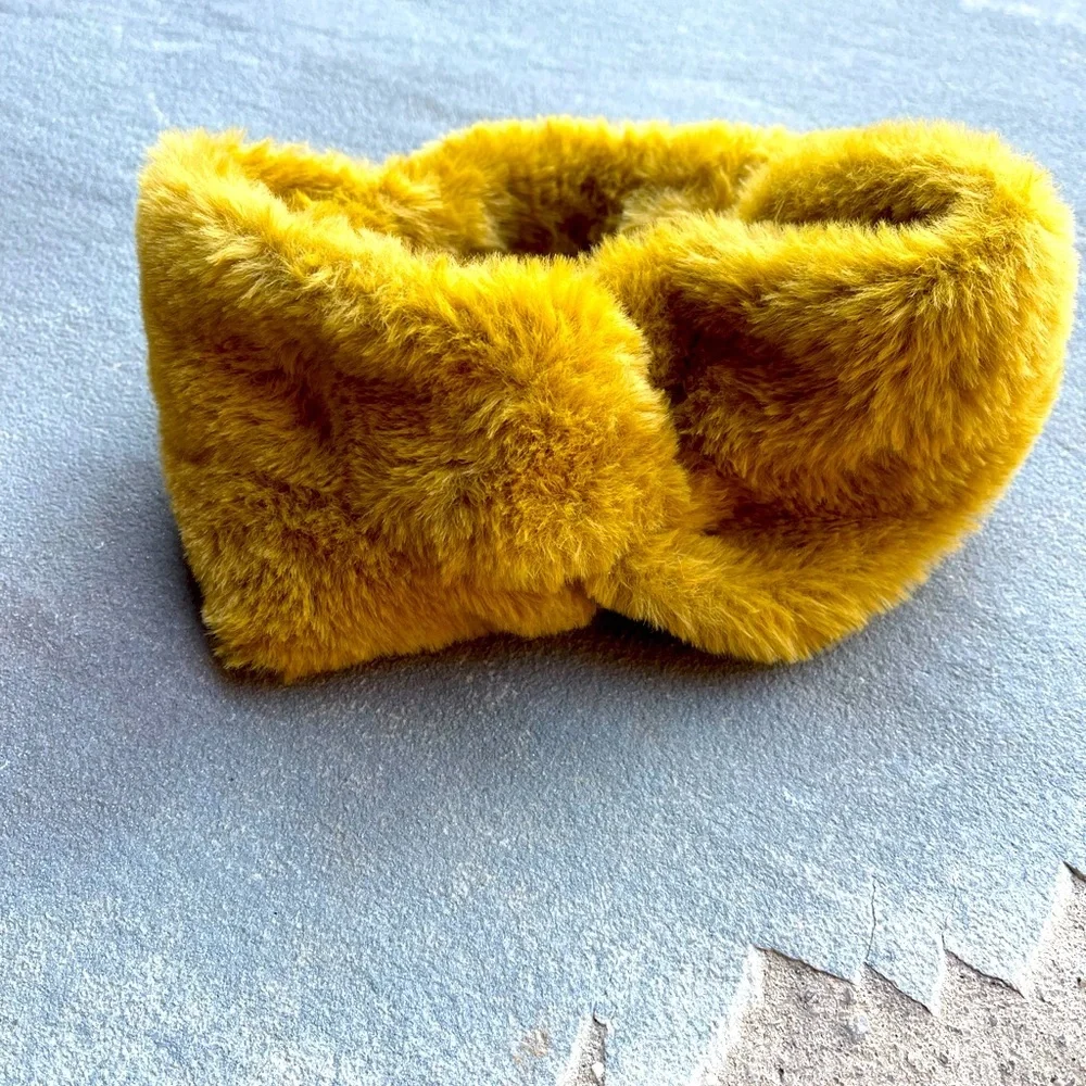 Faux Fur Twist Ear Warmers